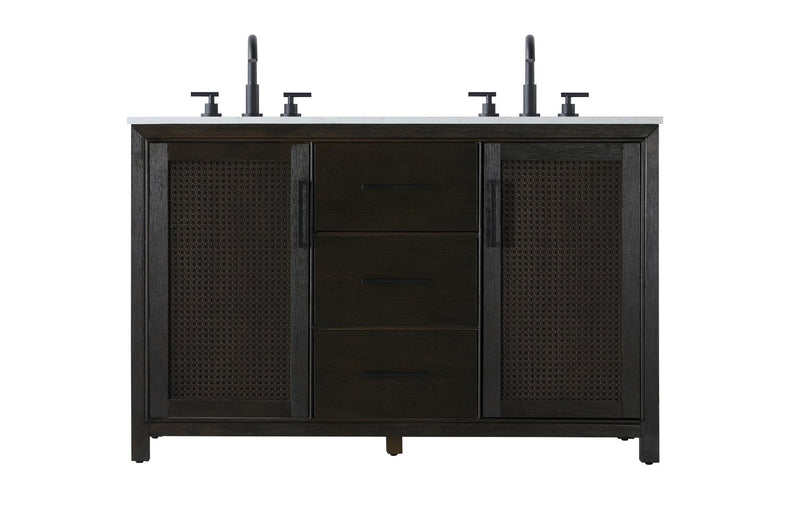 Elegant Lighting VF29554DCO Bathroom Vanity, Chocolate Oak