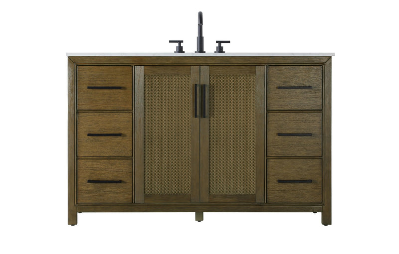 Elegant Lighting VF29554HO Bathroom Vanity, Hazel Oak