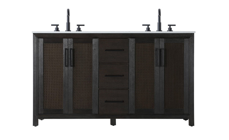 Elegant Lighting VF29560DCO Bathroom Vanity, Chocolate Oak