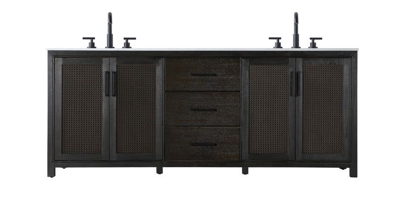 Elegant Lighting VF29584DCO Bathroom Vanity, Chocolate Oak