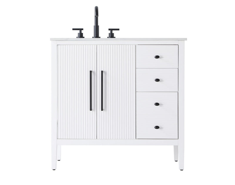 Elegant Lighting VF29636WH Bathroom Vanity, White