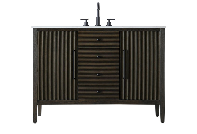 Elegant Lighting VF29648CO Bathroom Vanity, Chocolate Oak