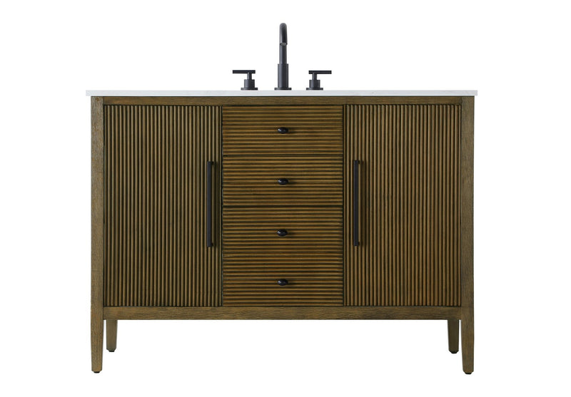 Elegant Lighting VF29648HO Bathroom Vanity, Hazel Oak