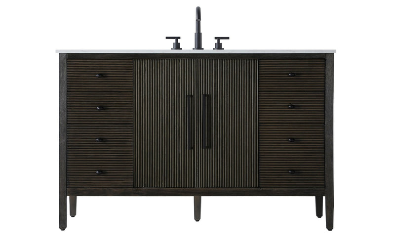Elegant Lighting VF29654CO Bathroom Vanity, Chocolate Oak