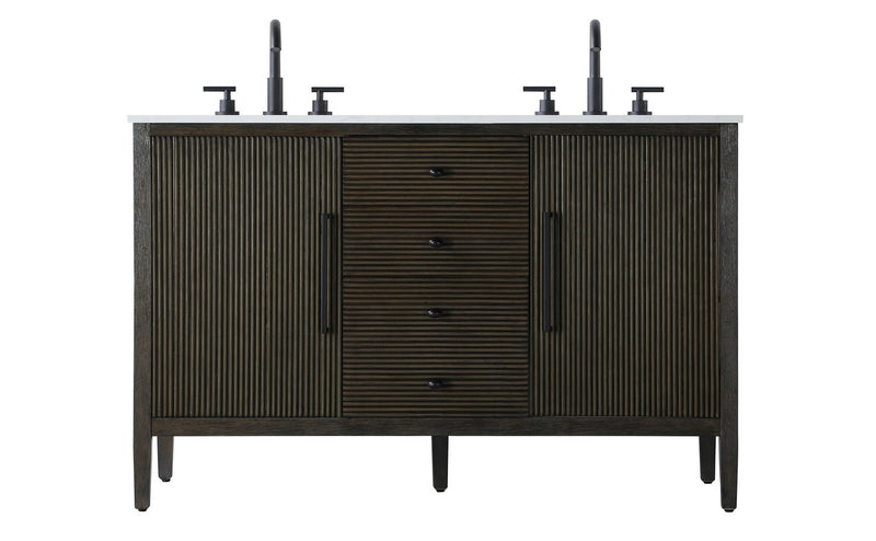 Elegant Lighting VF29654DCO Bathroom Vanity, Chocolate Oak