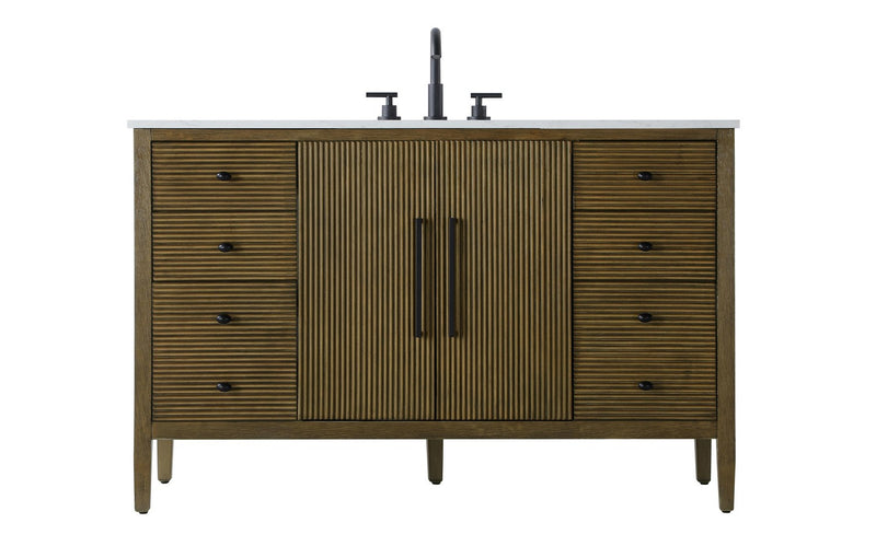 Elegant Lighting VF29654HO Bathroom Vanity, Hazel Oak