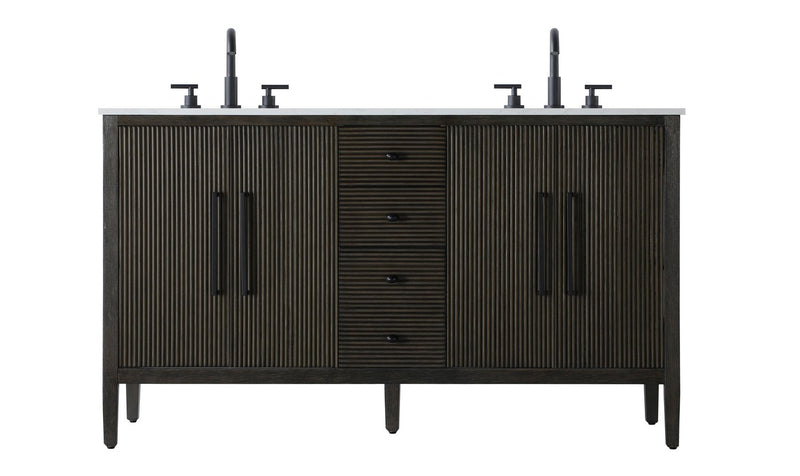 Elegant Lighting VF29660DCO Bathroom Vanity, Chocolate Oak