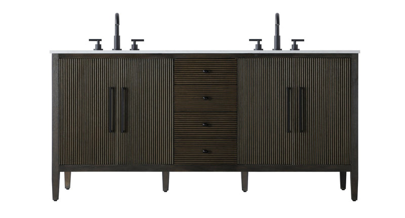 Elegant Lighting VF29672DCO Bathroom Vanity, Chocolate Oak