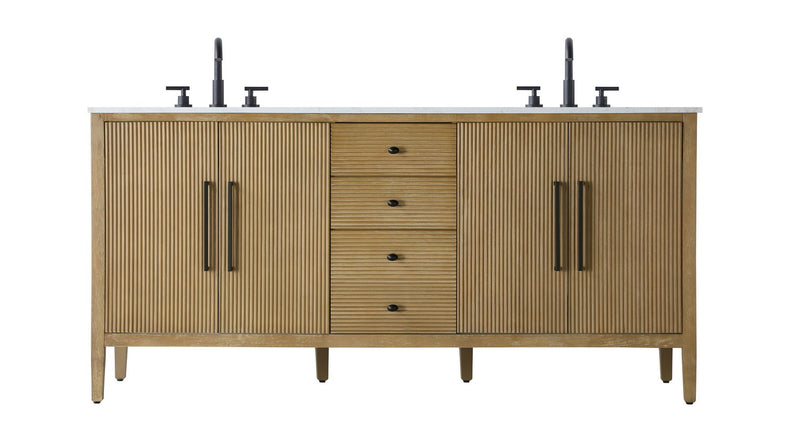 Elegant Lighting VF29672DLO Bathroom Vanity, Linen Oak