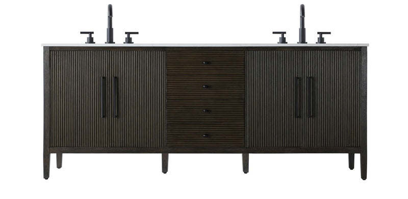 Elegant Lighting VF29684DCO Bathroom Vanity, Chocolate Oak