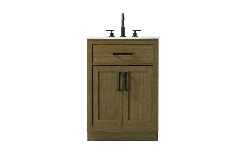 Elegant Lighting VF29724MCB Bathroom Vanity, Chestnut Brown