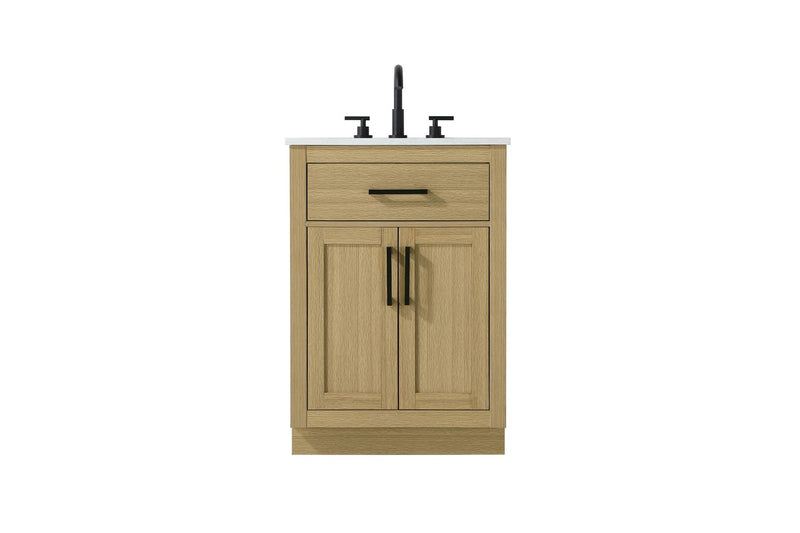 Elegant Lighting VF29724MHB Bathroom Vanity, Honey Brown