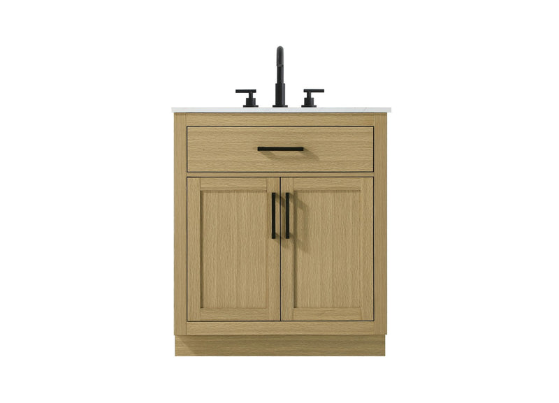 Elegant Lighting VF29730MHB Bathroom Vanity, Honey Brown