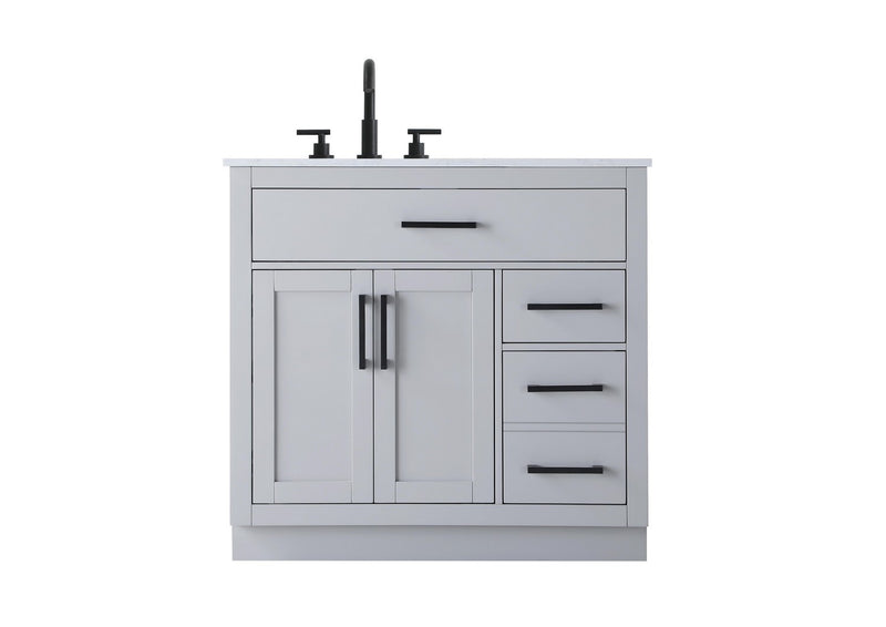 Elegant Lighting VF29736GR Bathroom Vanity, Grey