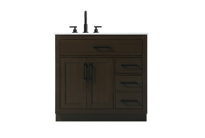 Elegant Lighting VF29736MMB Bathroom Vanity, Mocha Brown