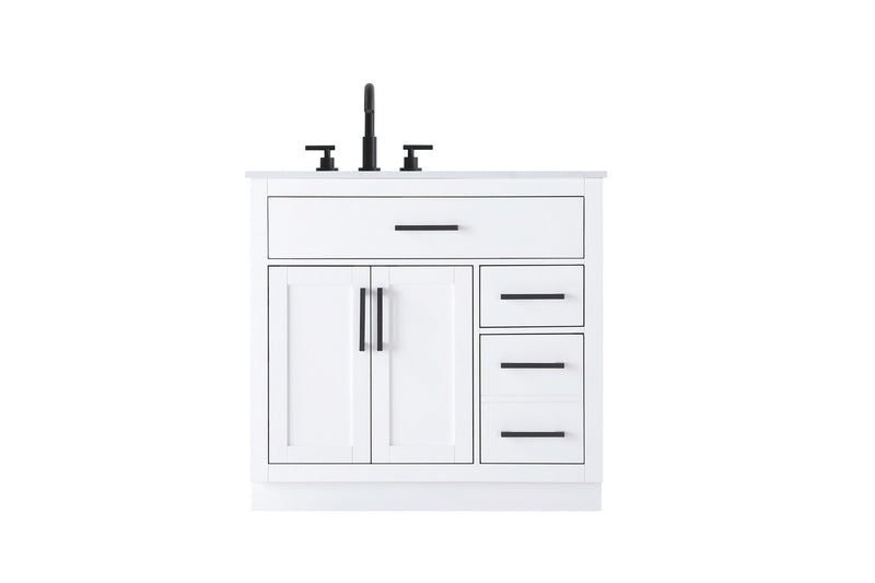 Elegant Lighting VF29736WH Bathroom Vanity, White