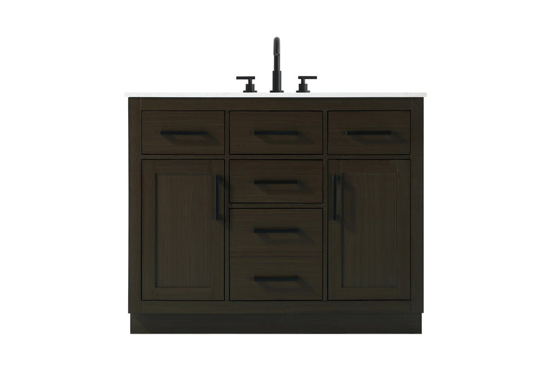 Elegant Lighting VF29742MMB Bathroom Vanity, Mocha Brown