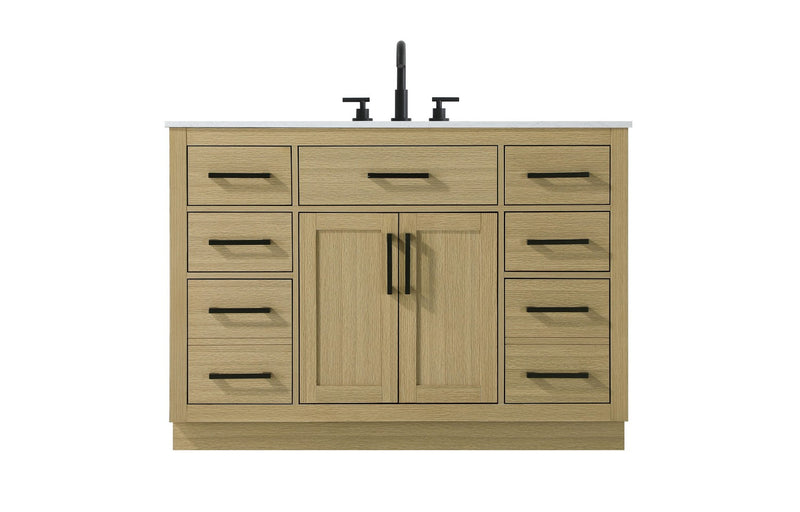 Elegant Lighting VF29748MHB Bathroom Vanity, Honey Brown