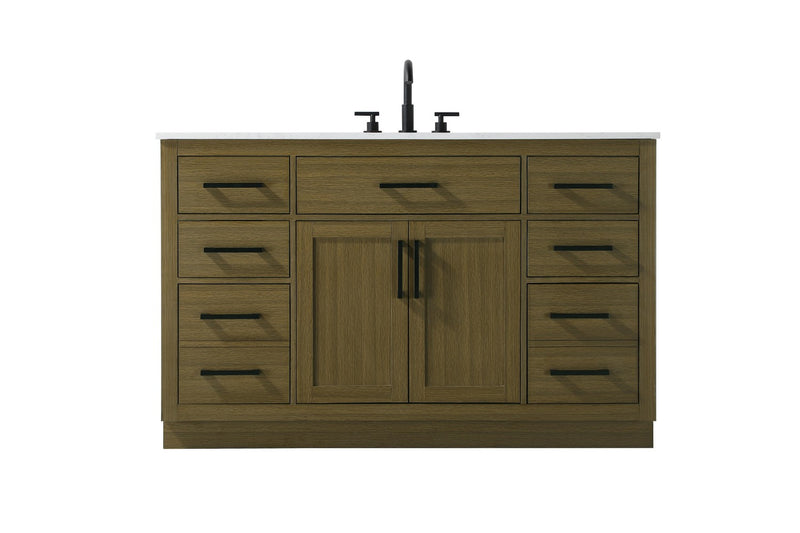 Elegant Lighting VF29754MCB Bathroom Vanity, Chestnut Brown