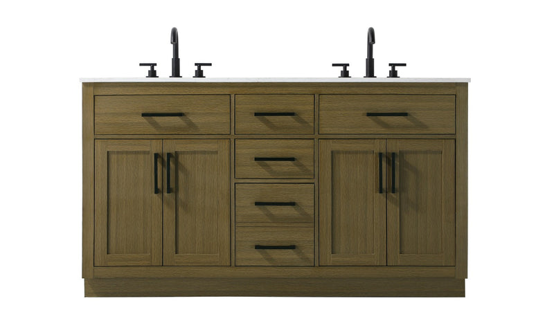 Elegant Lighting VF29760DMCB Bathroom Vanity, Chestnut Brown