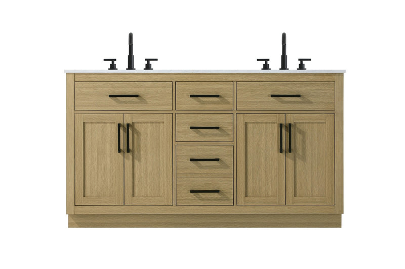 Elegant Lighting VF29760DMHB Bathroom Vanity, Honey Brown