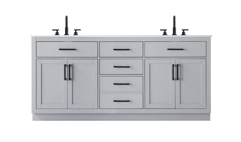 Elegant Lighting VF29772DGR Bathroom Vanity, Grey