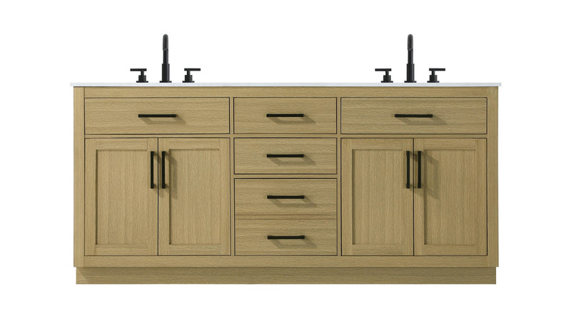 Elegant Lighting VF29772DMHB Bathroom Vanity, Honey Brown