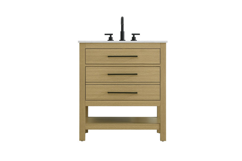 Elegant Lighting VF60530MHB Bathroom Vanity, Honey Brown