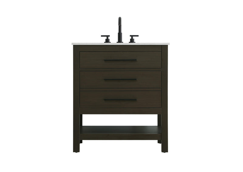 Elegant Lighting VF60530MMB Bathroom Vanity, Mocha Brown