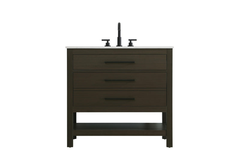 Elegant Lighting VF60536MMB Bathroom Vanity, Mocha Brown
