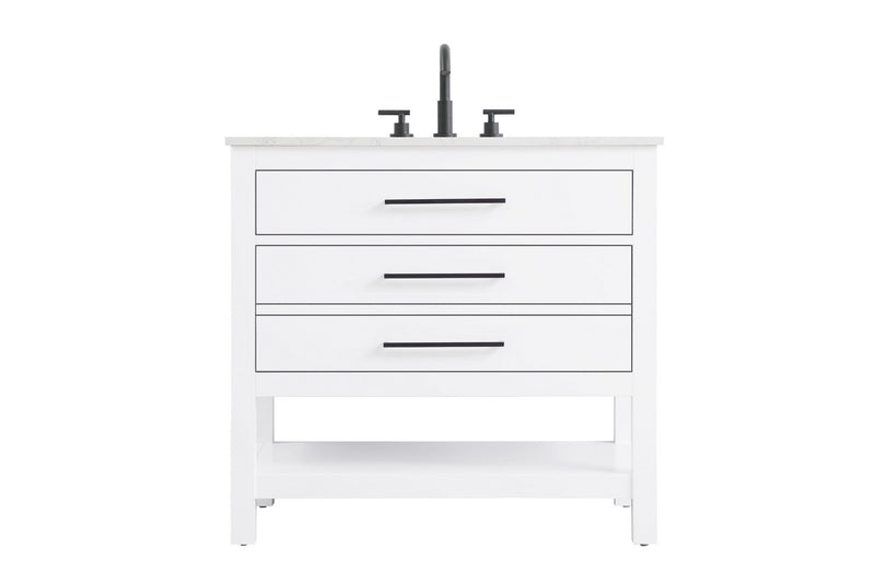 Elegant Lighting VF60536WH Bathroom Vanity, White