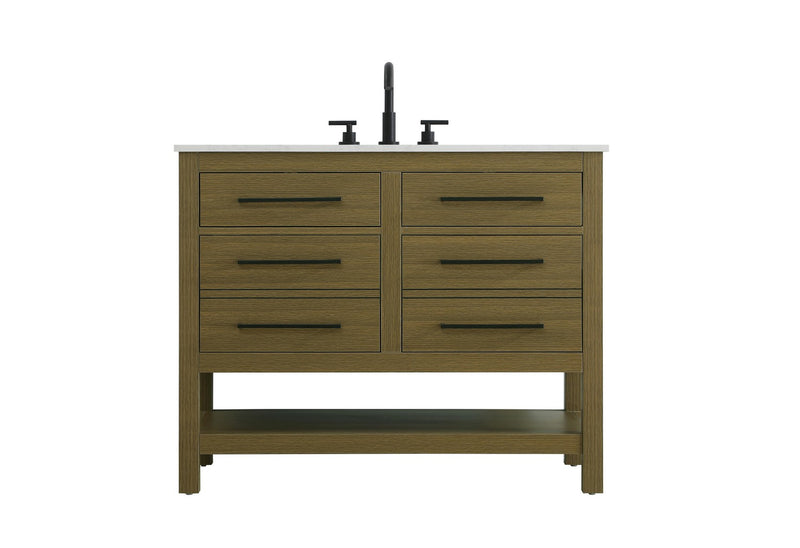 Elegant Lighting VF60542MCB Bathroom Vanity, Chestnut Brown