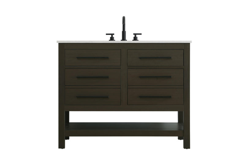 Elegant Lighting VF60542MMB Bathroom Vanity, Mocha Brown
