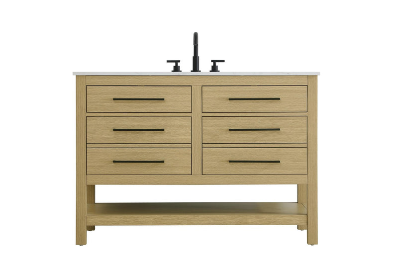 Elegant Lighting VF60548MHB Bathroom Vanity, Honey Brown