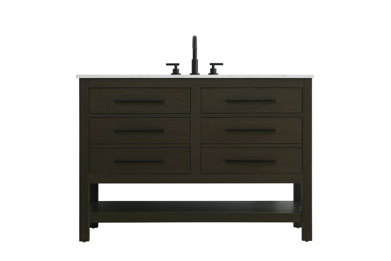 Elegant Lighting VF60548MMB Bathroom Vanity, Mocha Brown
