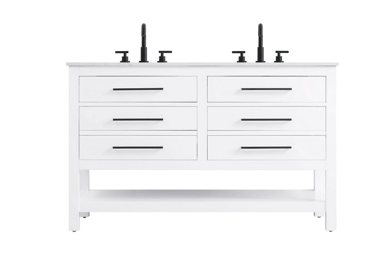 Elegant Lighting VF60554DWH Bathroom Vanity, White