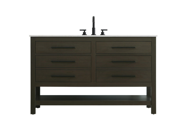 Elegant Lighting VF60554MMB Bathroom Vanity, Mocha Brown