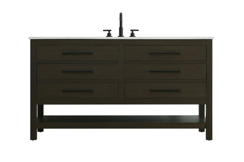 Elegant Lighting VF60560MMB Bathroom Vanity, Mocha Brown