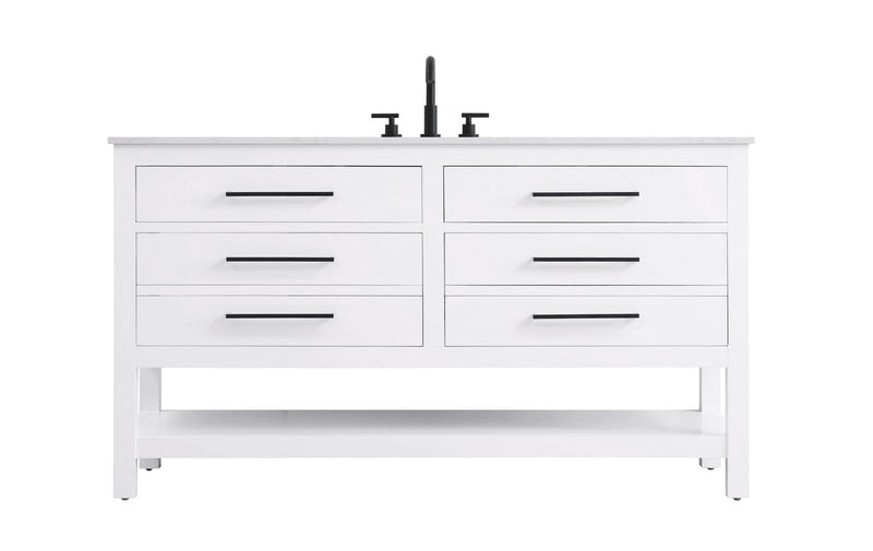Elegant Lighting VF60560WH Bathroom Vanity, White