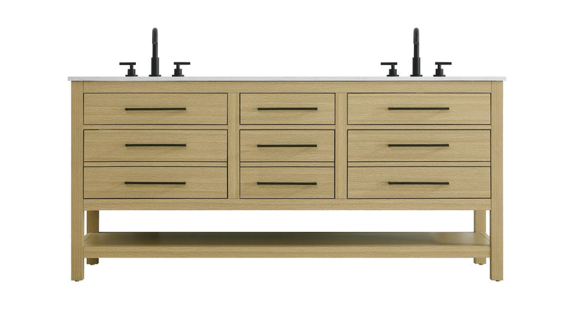 Elegant Lighting VF60572DMHB Bathroom Vanity, Honey Brown