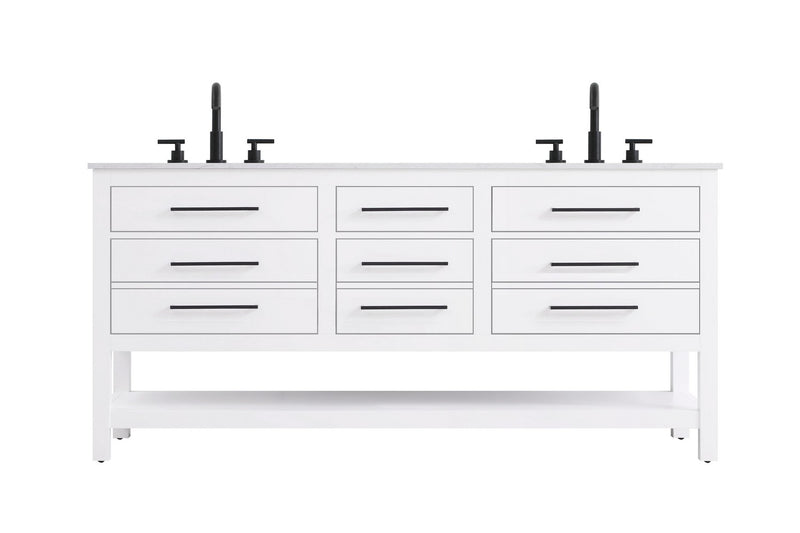 Elegant Lighting VF60572DWH Bathroom Vanity, White