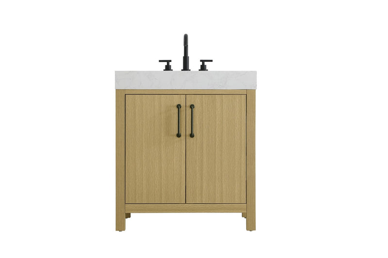 Elegant Lighting VF60630MHB Bathroom Vanity, Honey Brown