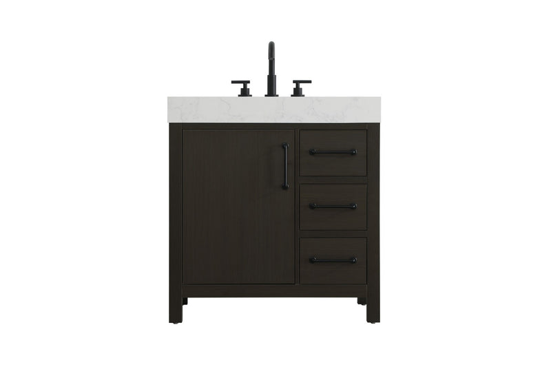 Elegant Lighting VF60632MMB Bathroom Vanity, Mocha Brown