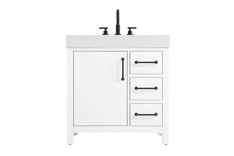 Elegant Lighting VF60632WH Bathroom Vanity, White