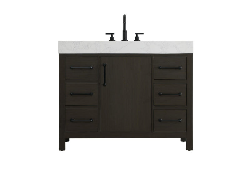 Elegant Lighting VF60642MMB Bathroom Vanity, Mocha Brown