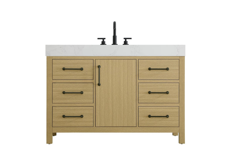 Elegant Lighting VF60648MHB Bathroom Vanity, Honey Brown