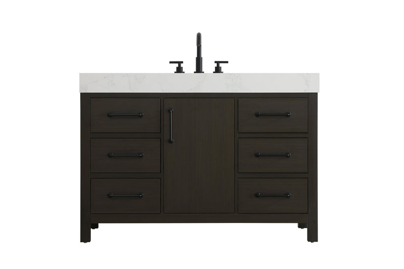Elegant Lighting VF60648MMB Bathroom Vanity, Mocha Brown