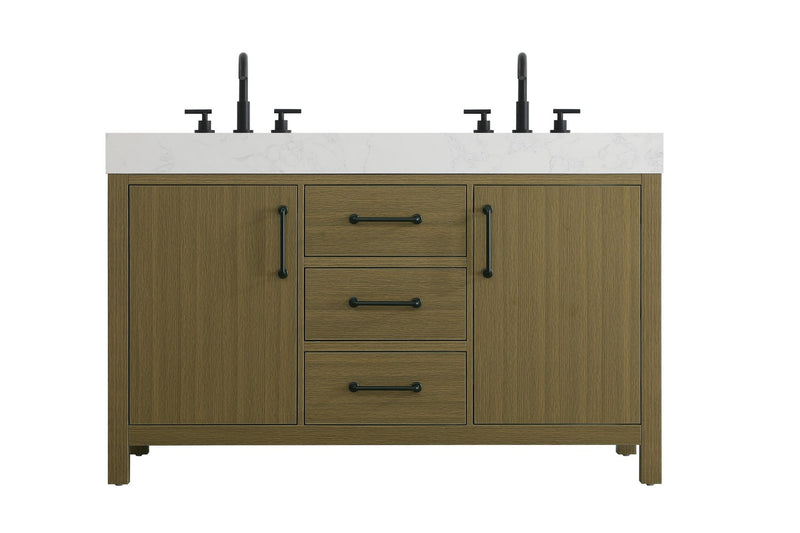 Elegant Lighting VF60654DMCB Bathroom Vanity, Chestnut Brown