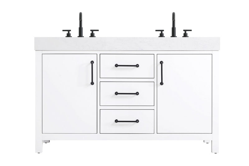 Elegant Lighting VF60654DWH Bathroom Vanity, White