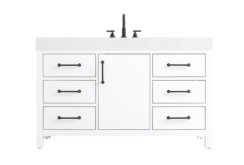 Elegant Lighting VF60654WH Bathroom Vanity, White